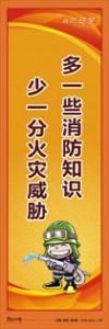 消防標語 消防宣傳標語 消防知識宣傳標語 多一些消防知識-少一分火災威脅