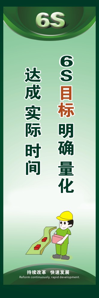 6S目標(biāo) 明確 量化  達(dá)成 實(shí)際 時間