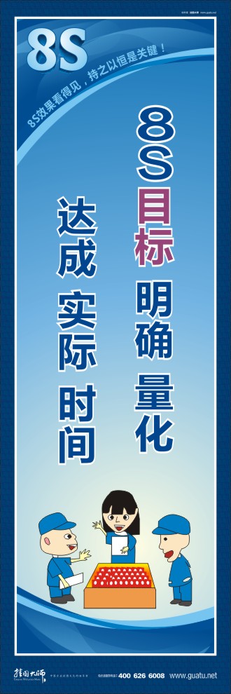 8s標(biāo)語 8S目標(biāo) 明確 量化 達(dá)成 實(shí)際 時(shí)間