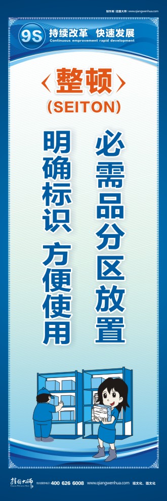 9S整頓必需品分區(qū)放置明確標(biāo)識 方便使用