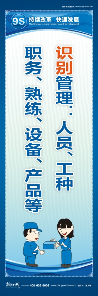 9S識別管理：人員、工種、職務(wù)、熟練、設(shè)備、產(chǎn)品等