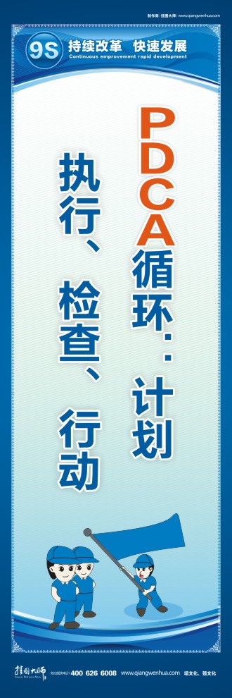 9S宣傳標(biāo)語 PDCA循環(huán)：計劃、執(zhí)行、檢查、行動